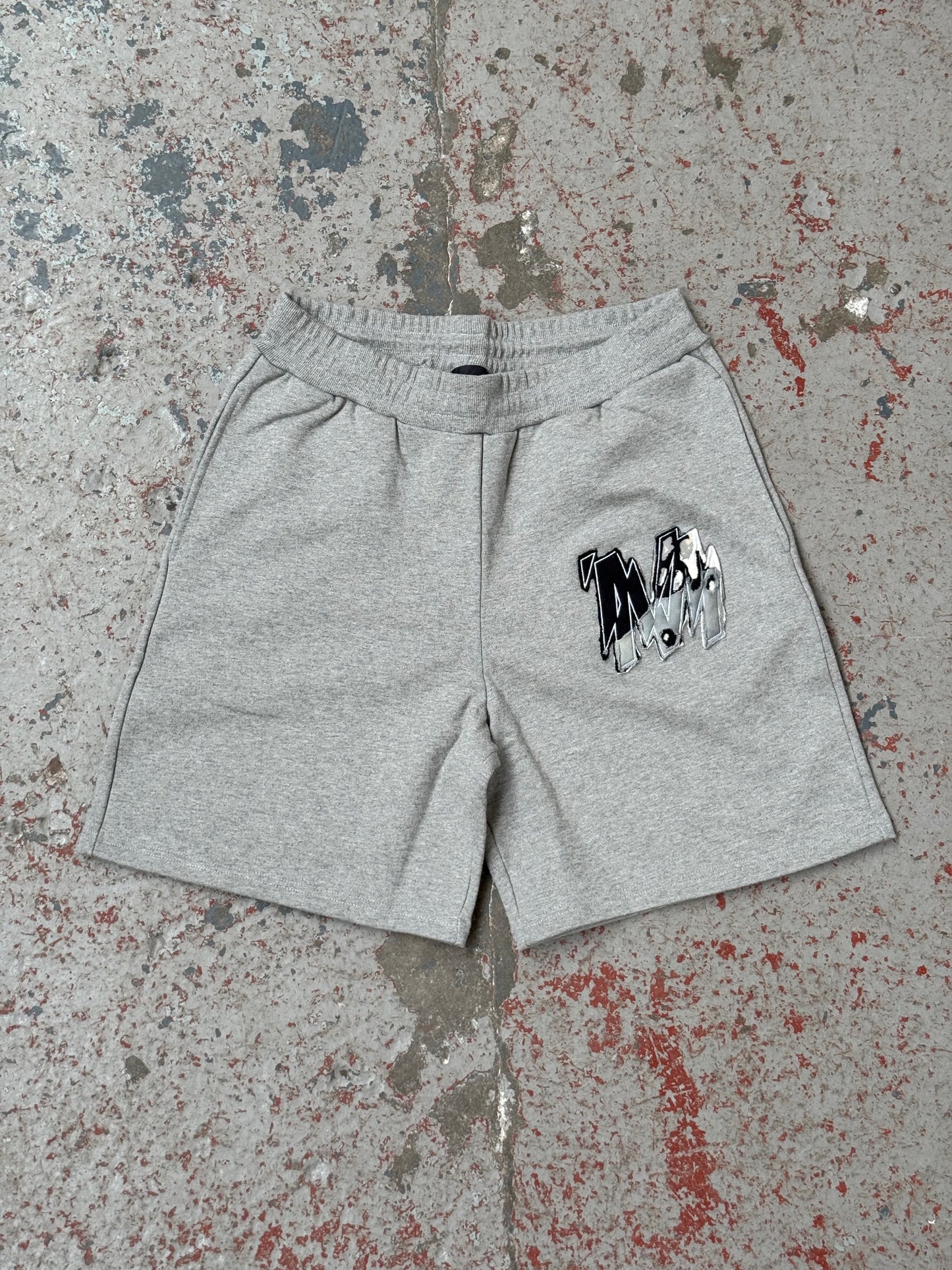 Organic Sweat Shorts - Grey Marl