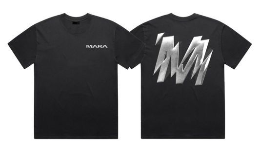 Chrome "M" logo - Vintage Black