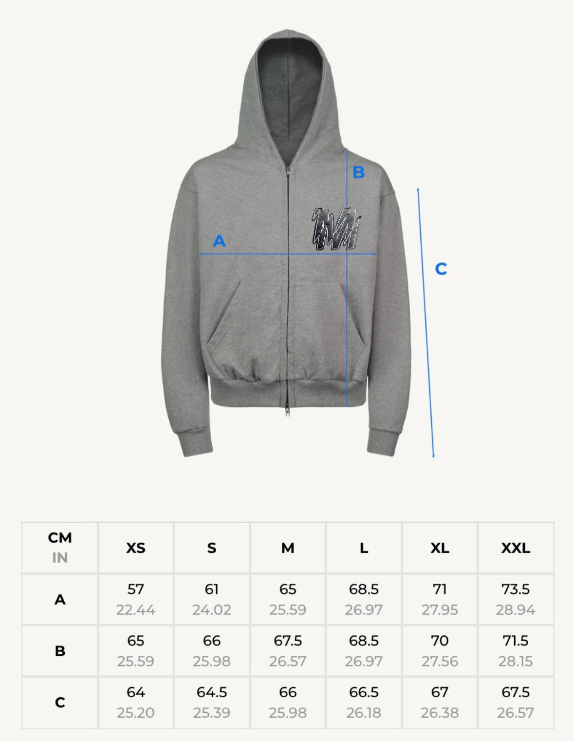 Full zip hoodie black - Unisex