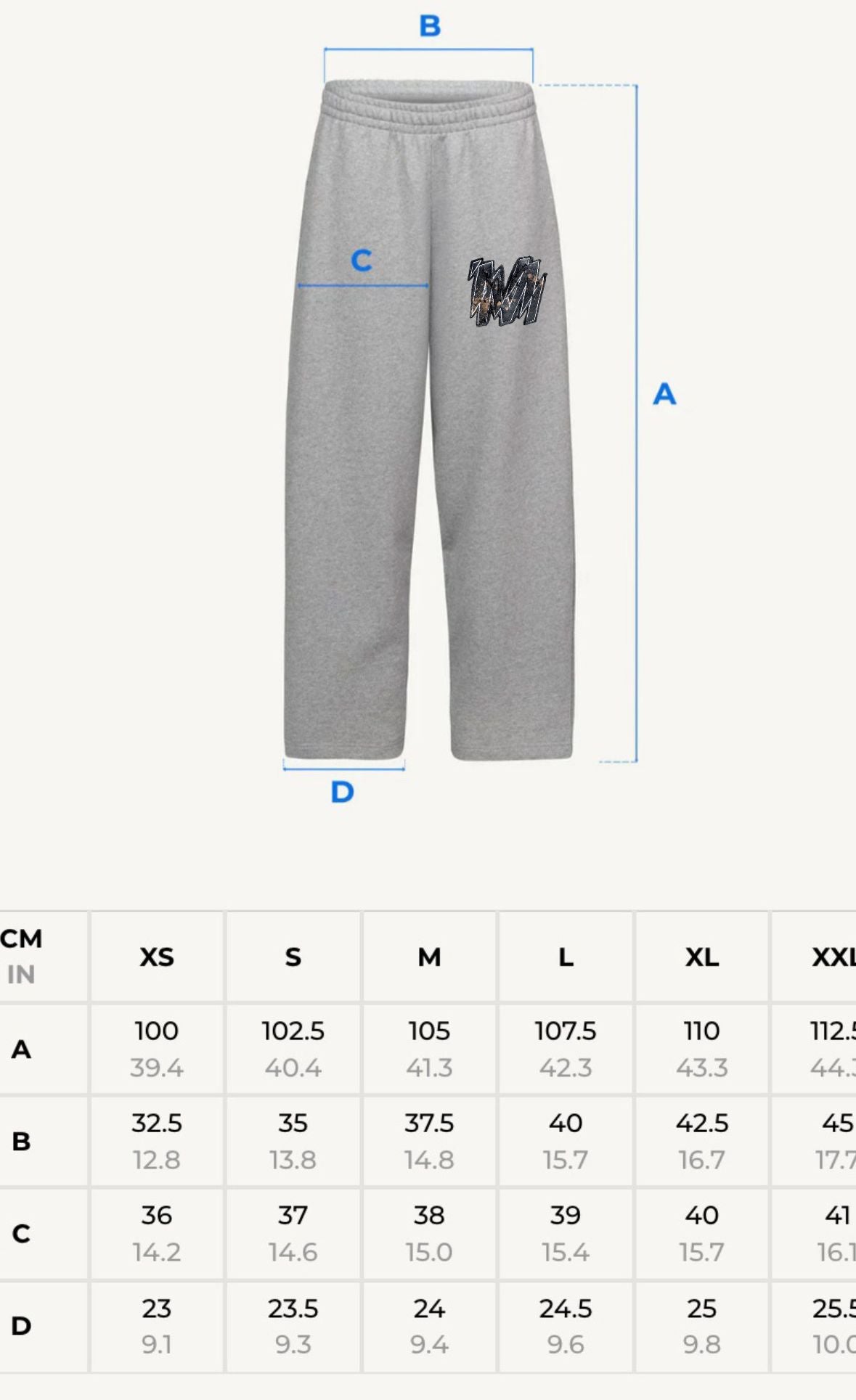 Straight leg sweatpants grey - Unisex