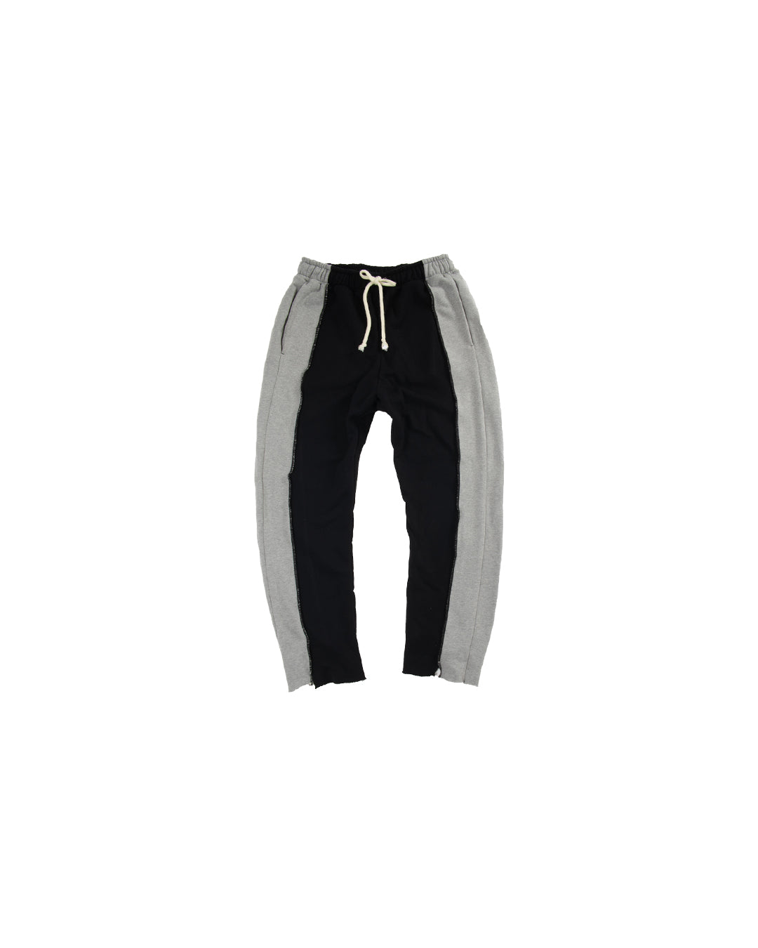 Split Patchwork Jogger Black/Grey