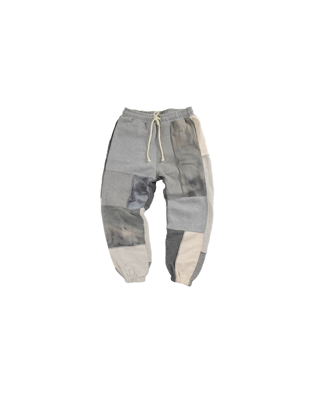 Patchwork Jogger Cream/Grey