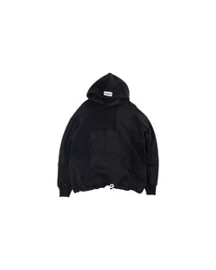 Patchwork Hoodie Black