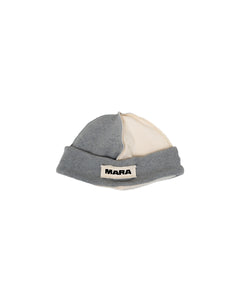 Patchwork Beanie Grey/Cream