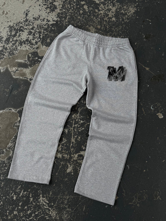 Straight Leg Sweatpants - Athletic Grey