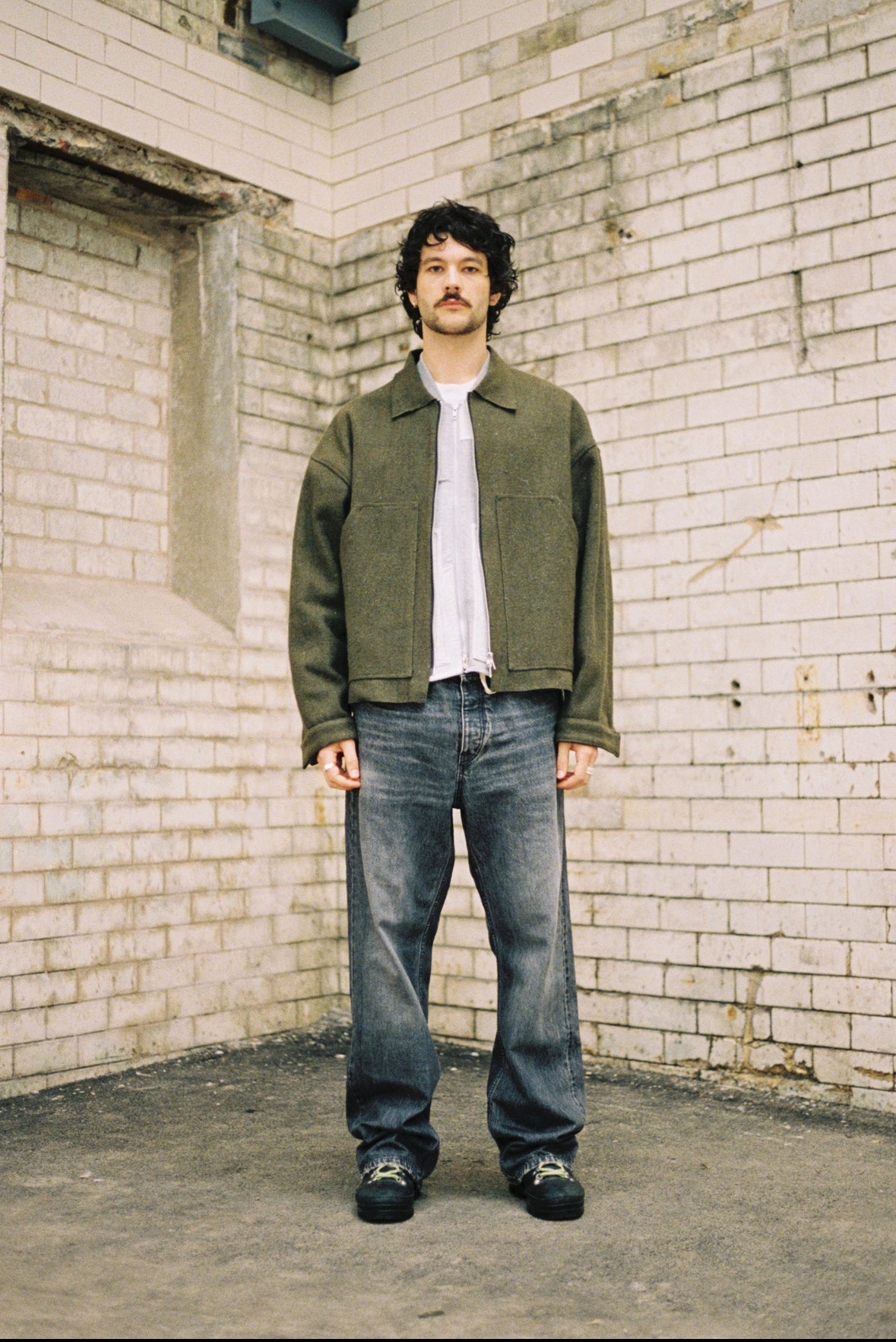 Washed Black Denim Jeans