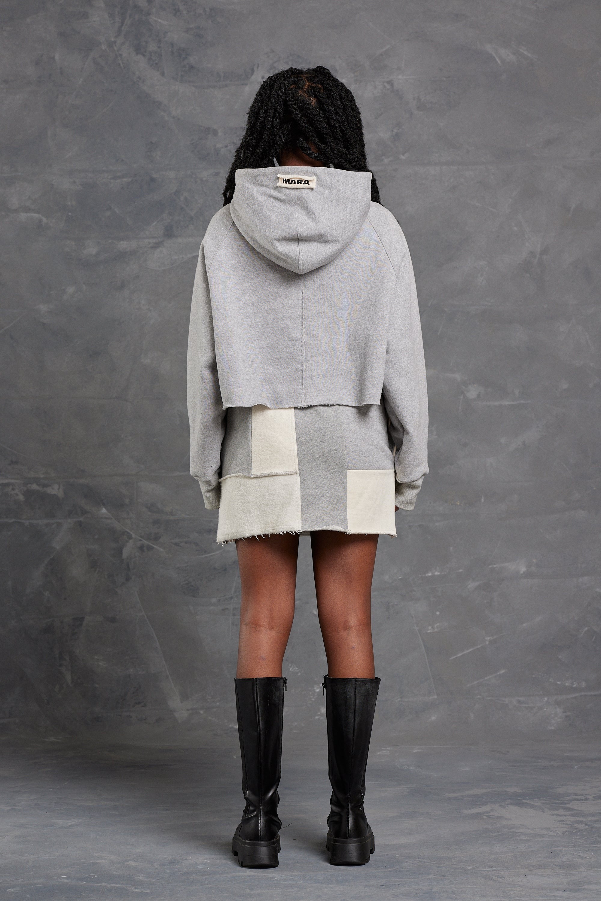 Patchwork Skirt Grey/Grey