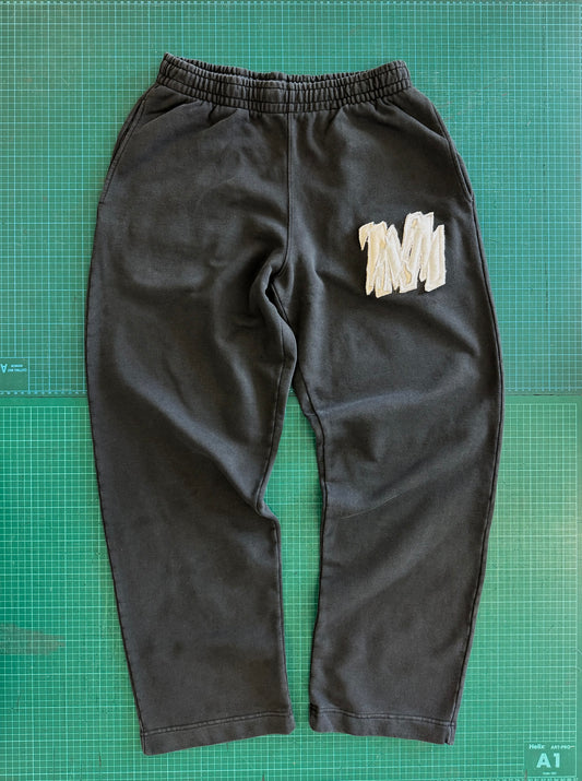 Straight leg sweatpants vintage black