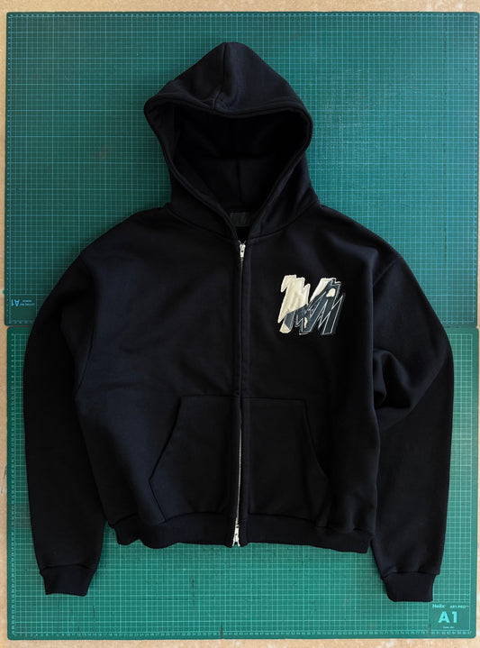 Full zip hoodie black