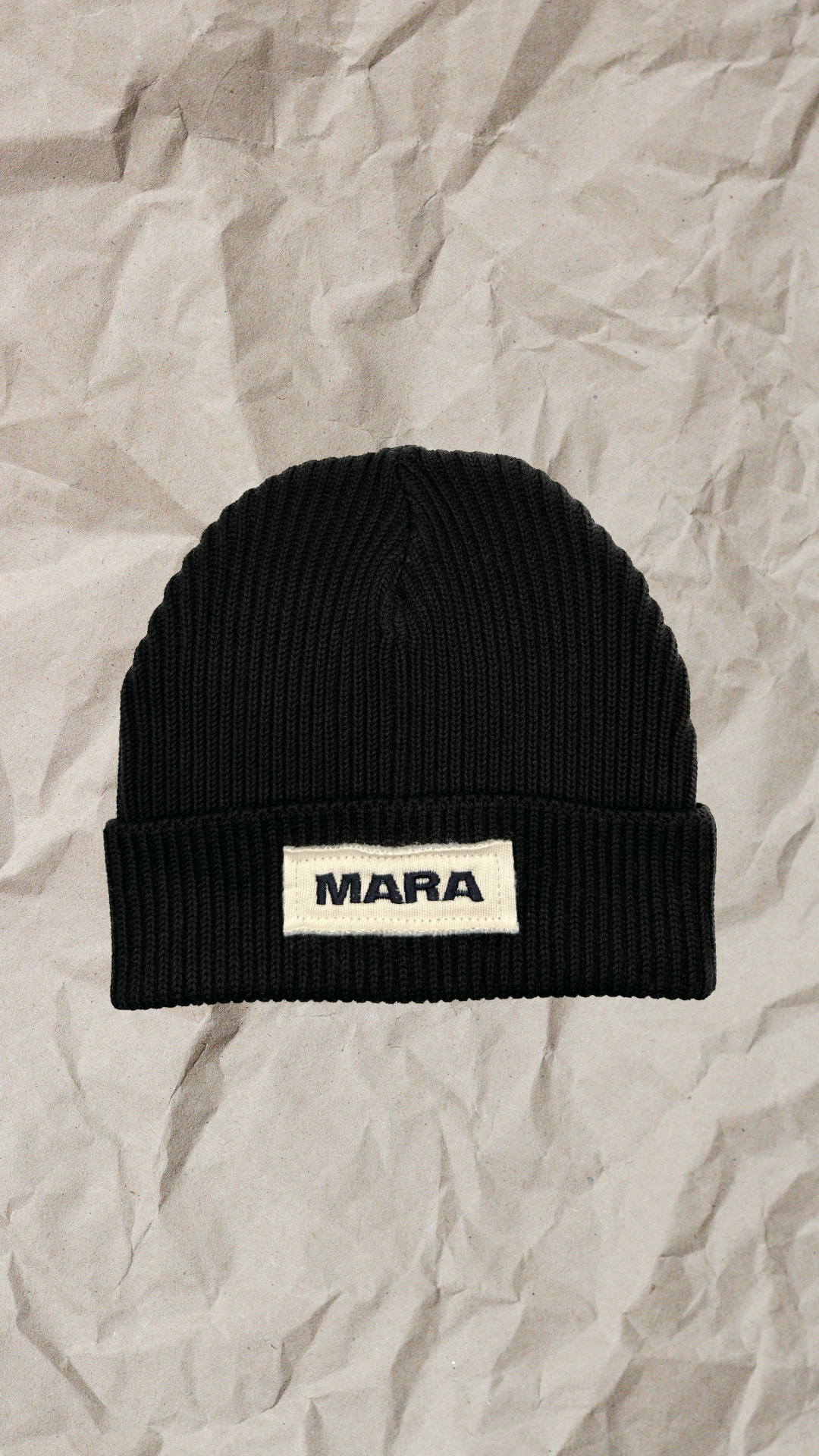 Ribbed Recycled Organic Cotton Beanie